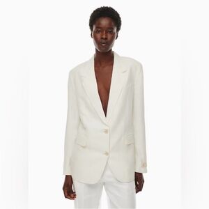 Aritzia Cream Linen Blazer NWT